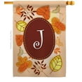 thumbnail image 2 of Breeze Decor 30036 Autumn J Monogram 2-Sided Vertical Impression House Flag - 28 x 40 in., 2 of 2