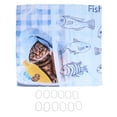 thumbnail image 1 of Oubit Bathroom Supplies,Cute Cat Fish Pattern Curtain Divider Bath Curtain Finely Tuned Performance, 1 of 9