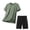 Army Green, variant on jobturf Men's 2 Piece Set Quick Dry Short Sleeve T-Shirt and Zipper Pocket Shorts Workout Sets Summer Plus Size Tracksuit M-5XL