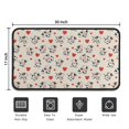 thumbnail image 5 of Beige Cow Heart Pattern Door Rugs,Washable Non Slip Door Mats Indoor,Decorative Door Mats,Entry Mat Indoor for Entrance,Bedroom,Kitchen,Bathroom,30"x17", 5 of 6