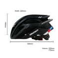 thumbnail image 3 of Bicicleta Bikeboy Ciclismo Casco Ajustable Hombres Mujeres Sport Bike Safety Cap (Negro), 3 of 6