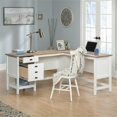 thumbnail image 2 of Pemberly Row Bureau Contemporain en Bois d'Ingénierie en Forme de L pour Bureau à Domicile, Blanc, 2 of 18