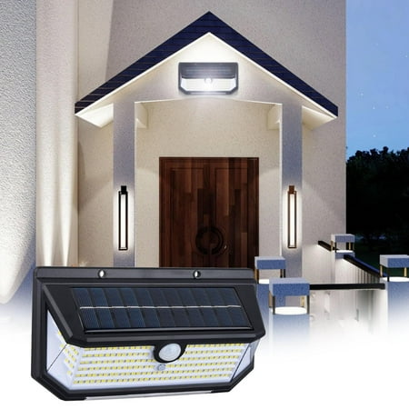 

Tbslaqlo Solar Motion Sensor Lights Outdoor Wall Mounted Solar LED Lamp 2 Lighting Modes Solar Powered Induction Wall Light For Outside Fence Garage Auto On/Off