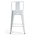 thumbnail image 3 of Simpli Home Rayne 24" Metal Counter Stool in White (Set of 2), 3 of 10