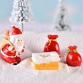 thumbnail image 6 of jiaroswwei 1Pc Christmas Santa Snowman Train Mini Figurine DIY Fairy Landscape Decoration, 6 of 8