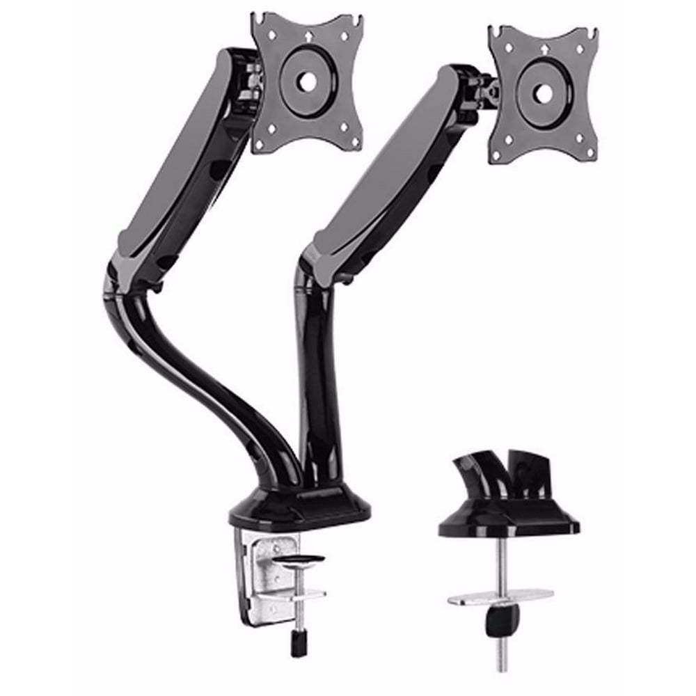 Impact Mounts DUAL ARM TV LCD MONITOR DESK MOUNT BRACKET ARTICULATING