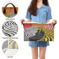 thumbnail image 5 of Yayeee Foldable Storage Basket for Shelves with Handles Waterproof Cloth Bins, Abstract Boat, 5 of 7