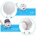 thumbnail image 3 of 3-Pack Acrylic Small Ball Rack Sports Ball Display Stand for Baseball Golf Softball Tennis, 3 of 5