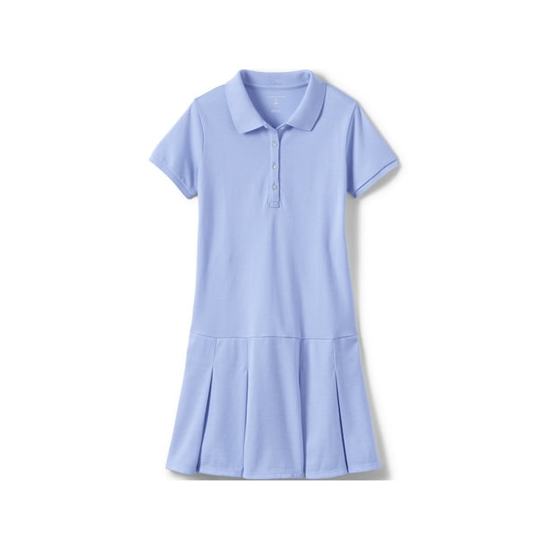 Lands' End School Uniform Girls Plus Short Sleeve Mesh Polo Dress at
