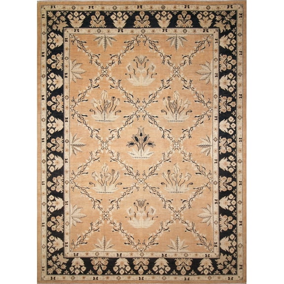 Peshawar Altyn Red/Black Rug, 9'10" x 13'5"