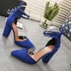 thumbnail image 5 of Zapatos de verano para mujer Correa Tacones cuadrados Punta abierta Sandalias transpirables Zapatos de fiesta Wmkox8yii hfjk1629, 5 of 8