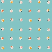 Aqua beach ball summer fabric Beach Happy Water cotton Sunburst Sold by the Quarter Yard