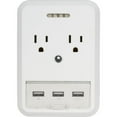 thumbnail image 2 of GetPower GP-3USB-AC-AC USB Wallplate Charger 4.1 A 5-Outlet White, 2 of 2