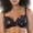 Black w/ Rose Print, variant on Casey Full Bust Padded Plunge T-Shirt Bra, Black with Rose Print, Black w/ Rose Print, 30J
