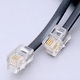 thumbnail image 4 of GJX 5Pack Rj11 Telephone Extension Cord Wire,Phone Curly Line Cable 6.5Feet/2M Black, 4 of 7