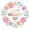 Pink, variant on WaaHome 72Pcs Mothers Day Stickers - 1.5'' Waterproof Purple Floral Happy Mother's Day Labels Stickers Gift Tags for Envelope Seal Cards Boxes Presents Gift Wrap Party Favors Decorations