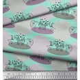 thumbnail image 3 of Soimoi Silk Fabric Architecture,Dianosaur & Soldier Kids Print Fabric by Yard 42 Inch Wide, 3 of 3