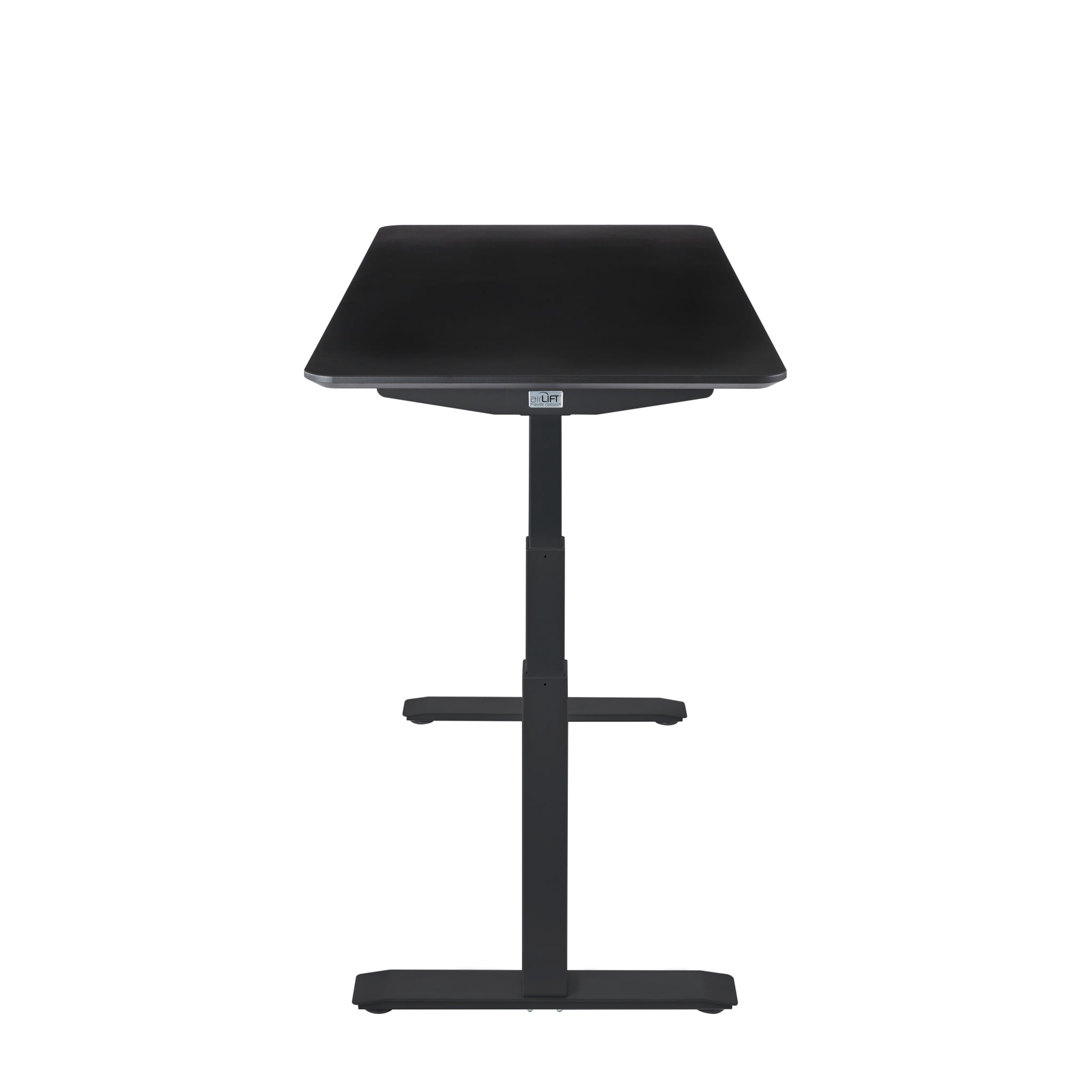 Seville Classics AIRLIFT S3 Electric Height-Adjustable Standing Desk with Ergo Table Top with Beveled Bottom Edges, 54" x 30"