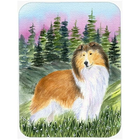 

15 x 12 in. Sheltie Glass Cutting Board - Large