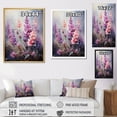 thumbnail image 4 of Designart "Purple Pink Herbs love expression II" Floral Floater Framed Wall Decor, 4 of 7