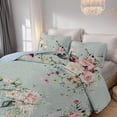 thumbnail image 4 of Davulos Queen Quilt Bedding Set 3-Piece Bedspread Coverlet for Women Adult Reversible Floral Summer Quilt Sets, 4 of 8
