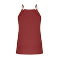 thumbnail image 6 of Women Cotton Linen Tanks Side Split Camis Spaghetti Strap Tank Top Solid Color Blouses V Neck Camisole Sleeveless Shirt Loose Fit Vest Lightweight Breathable Clothing, 6 of 6