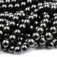 thumbnail image 2 of K-KED Genuine Natural Shungite 6mm 8mm 10mm Round Beads High Quality Strand 15"-4 mm, 2 of 8
