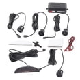 thumbnail image 2 of Kit de sensor de aparcamiento para coche, sistema de radar de marcha atrás con 4 sondas, pantalla LED, zumbador y alarma sonora., 2 of 12