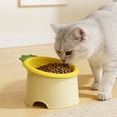 thumbnail image 4 of Bcylexb Adjustable Angle Elevated Dog Bowls, Silicone Fruit Shape Pet Bowls, Antiskid Cat Food and Water Bowl for Puppy and Kitten, Yellow, 4 of 6