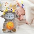 thumbnail image 5 of TOPRenddon Breathing Stuffed Animal 13 inch Calming Soothers for Sleep Heartbeat Plush for Anxiety with Music Lights and Rhythmic Breathing Motion Anxiety Relief Portable Plush Sound Machine, 5 of 9
