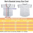 thumbnail image 5 of Solid Color Hip Hop Hip Hop Baseball Uniforms Button Shirts Sports Uniforms Men's Women's Jerseys white —S, 5 of 5