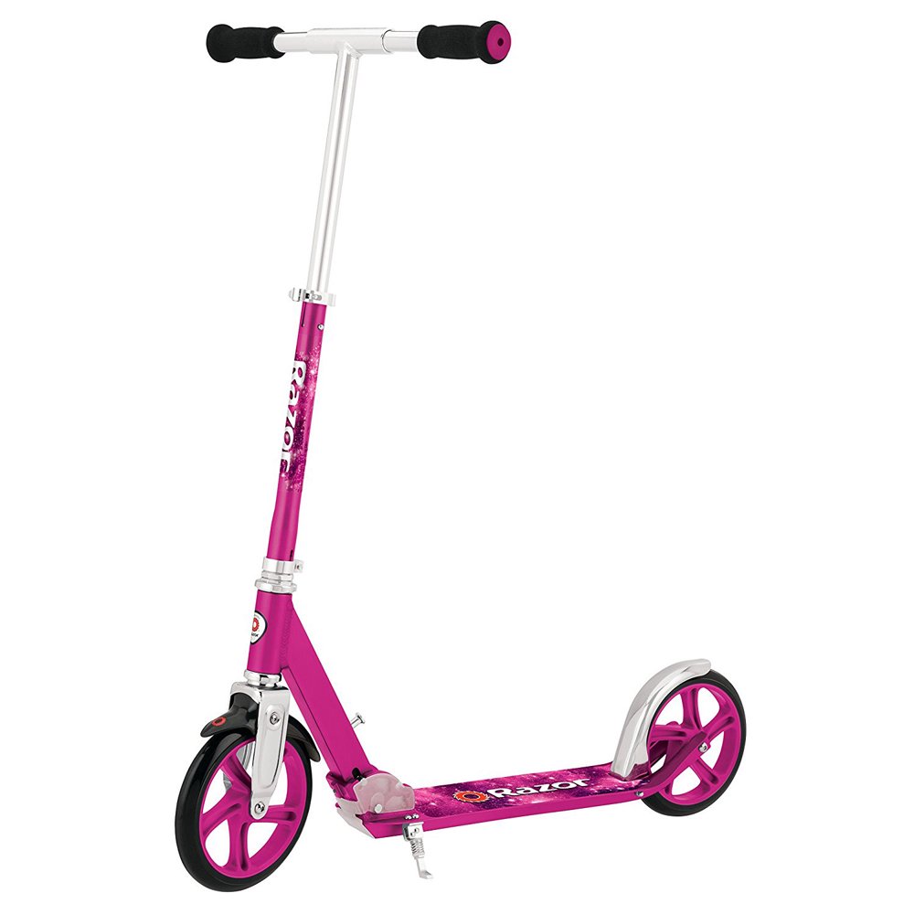 Razor A5 Lux Kick Scooter - Large 8" Wheels, Foldable, Adjustable