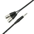 thumbnail image 3 of 1 Pie 6.35mm 1/4 " Plug Estéreo A 2 XLR Dual Cable de sonido Cable Para Mic Mixer Amplificador Tarjeta De Sonido, 3 of 7