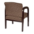 thumbnail image 3 of Office Star Visitor's Chair in Cocoa Fabric with Mahogany Finish Wood, 3 of 3