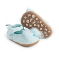 thumbnail image 2 of Yoyauz Baby Girl Mary Jane Shoes Anti Slip Rubber Sole Ballet Slippers Princess Dress Wedding Shoes Newborn Kids Shoes Toddler Shoes（0-12 Month）, 2 of 10