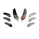 thumbnail image 5 of Pegatinas de pared perfecl arte espejo plumas decoración interior, 5 of 7