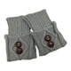 thumbnail image 5 of 1 par de calentadores de piernas de punto, medias de invierno cálidas para mujer, puños de botas gris claro, 5 of 9