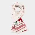 thumbnail image 6 of HNMKIU Three Piece Cold Proof Knitted Hat Scarf Set With European Autumn Winter Warm Accessory For Daily Casual Wear White - One Size, 6 of 6