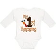 thumbnail image 3 of Inktastic Plaid 1st Thanksgiving Turkey Boys or Girls Long Sleeve Baby Bodysuit, 3 of 5