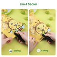 thumbnail image 3 of Mini sellador de bolsas, resellador de bolsas de plástico portátil recargable, máquina de sellado de bolsas al vacío portátil, negro y verde, 3 of 7