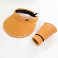 thumbnail image 4 of Zynoxe Sun Visor Hats for Women Outdoor Breathable Sun Protection Wide Brim Adjustable Strap Sprots Sun Hat for Baseball Hiking Golf, 4 of 6