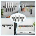 thumbnail image 3 of Ninonly 15 Inch Magnetic Knife Holder Set of 2, Black Powerful Magnetic Knife Strip for Wall Mount, Space-Saving Knife Rack with Screws for Kitchen Tools Utensils, 3 of 7