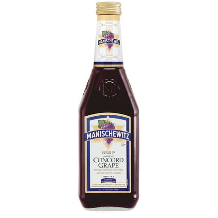 Manischewitz Concord Kosher, New York Red Wine, 750 ml Glass Bottle 11% ABV