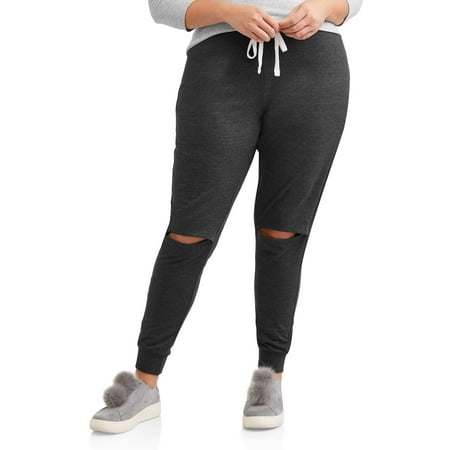 Women's Plus Slit Knee Lounge Jogger