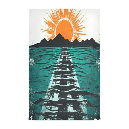 

Sunrise Kitchen Towels Set of 4 Tea Towels for Kitchen Decorative Waffle Dishcloths 28x18in