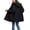 Black, variant on Women's Waterproof Rain Jacket Outdoor Windproof Zipper Pocket Parka Jacket Winter Warm Raincoat