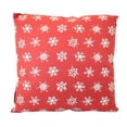 thumbnail image 2 of Christmas Joy Pillow Cotton Snowman Snowflakes 106903, 2 of 3