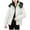 White, variant on Hvyesh Womens Winter Puffer Jacket Warm Quilted Hooded Jackets Comfy Stand Collar Zip Up Padded Coat Thermal Outdoor Coat with Pockets