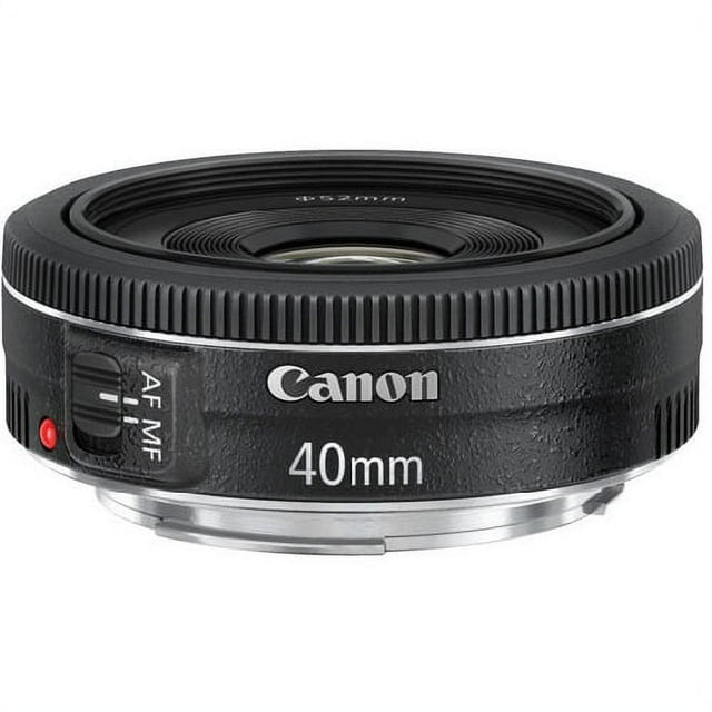 Canon EF 40mm f/2.8 STM Pancake Prime Lens, Compact Standard Lens for DSLR Cameras (International Model)