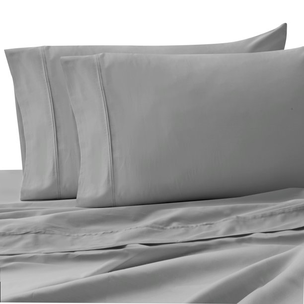 Nile Harvest Solid Print Cotton 360 Thread Count Sheet Set, Split King